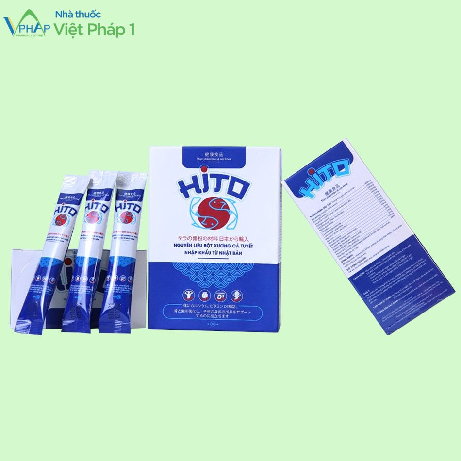 Sản phẩm Canxi Hito có công dụng hỗ trợ bổ sung canxi, khoáng chất và các vitamin