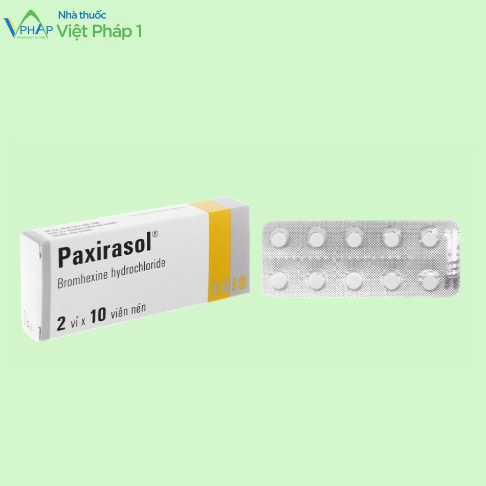 Hộp và vỉ thuốc Paxirasol