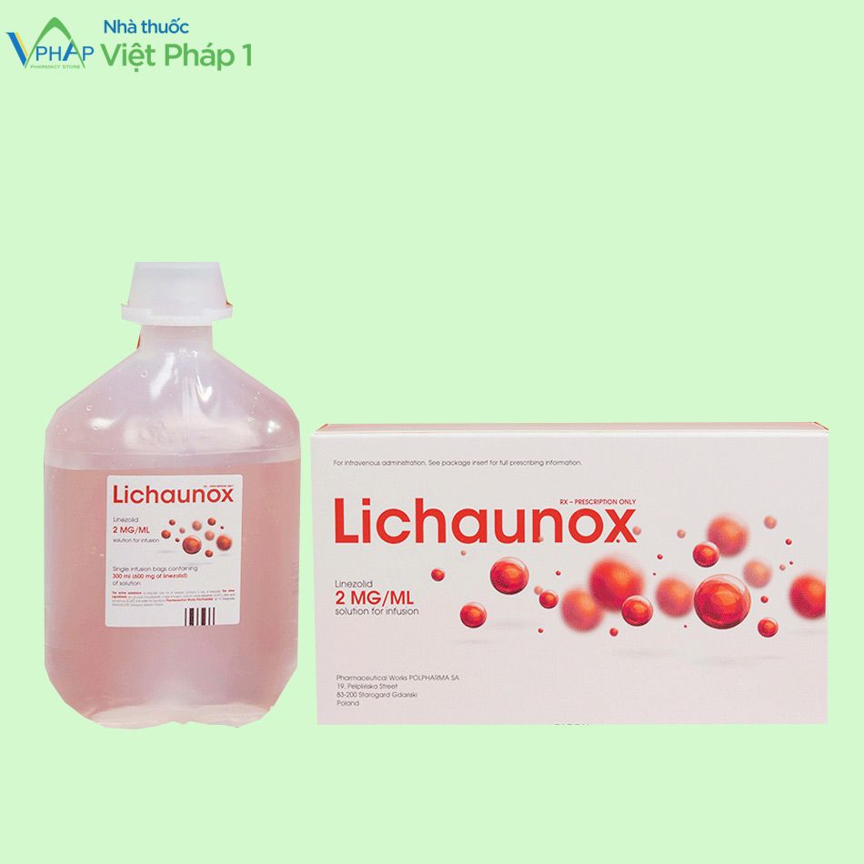 Hộp ngoài và dung dịch tiêm truyền Lichaunox 2mg/ ml