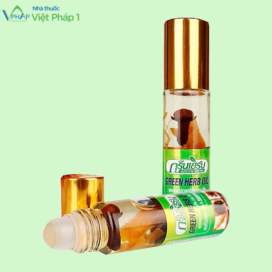 Chai lăn 8ml Green Herb Oil ThaiLand