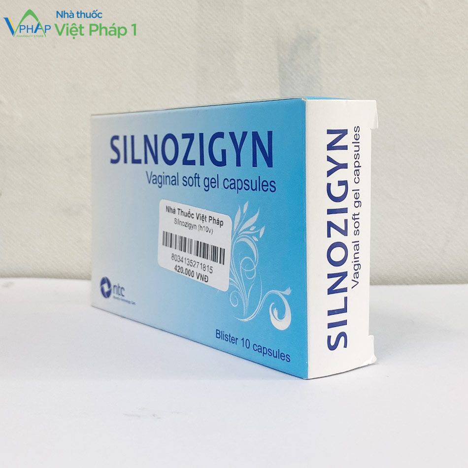 Mặt bên của thuốc Silnozigyn được chụp tại Nhà Thuốc Việt Pháp 1