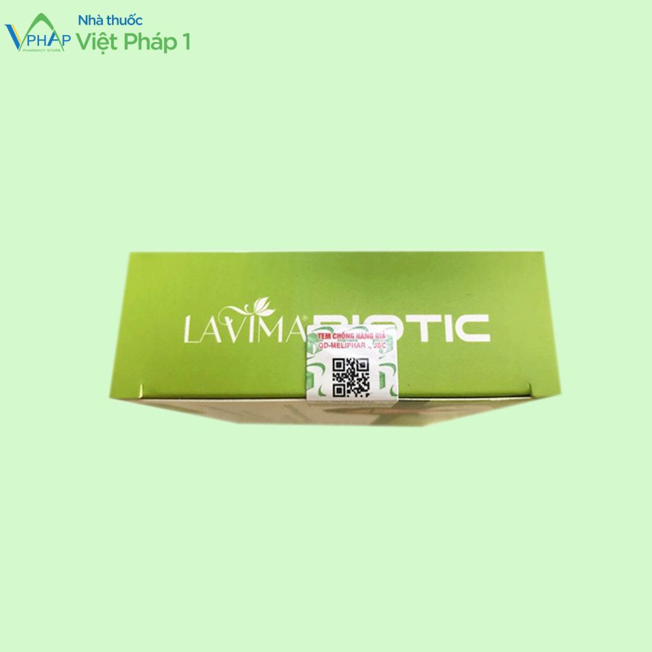 Hình ảnh: Nắp hộp sản phẩm Lavima Biotic