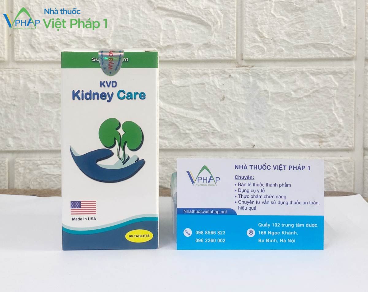 Sản phẩm Kidney Care được phân phối chính hãng tại Nhà Thuốc Việt Pháp 1