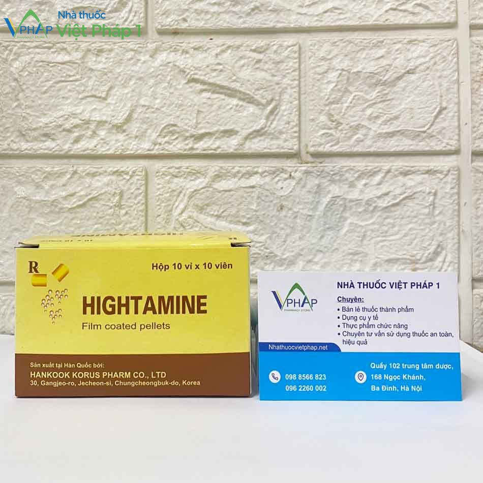 Thuốc bổ Hightamine bán tại nhà thuốc Việt Pháp 1