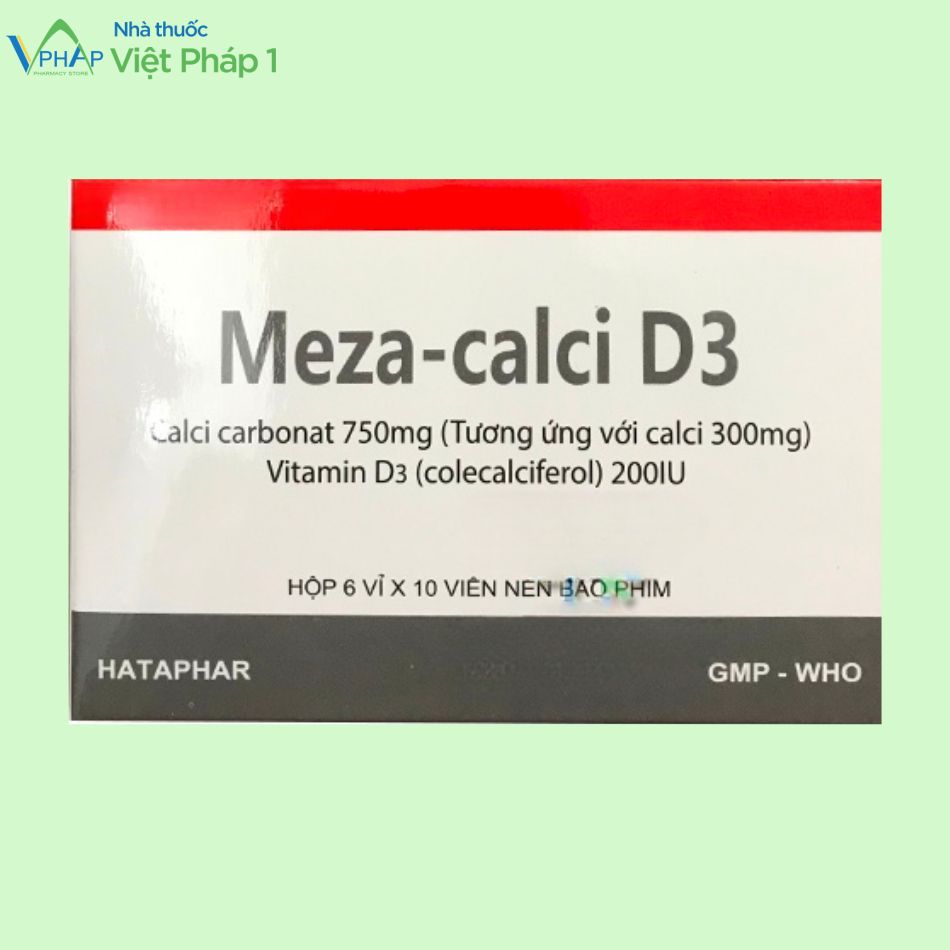 Hộp thuốc Meza-Calci D3