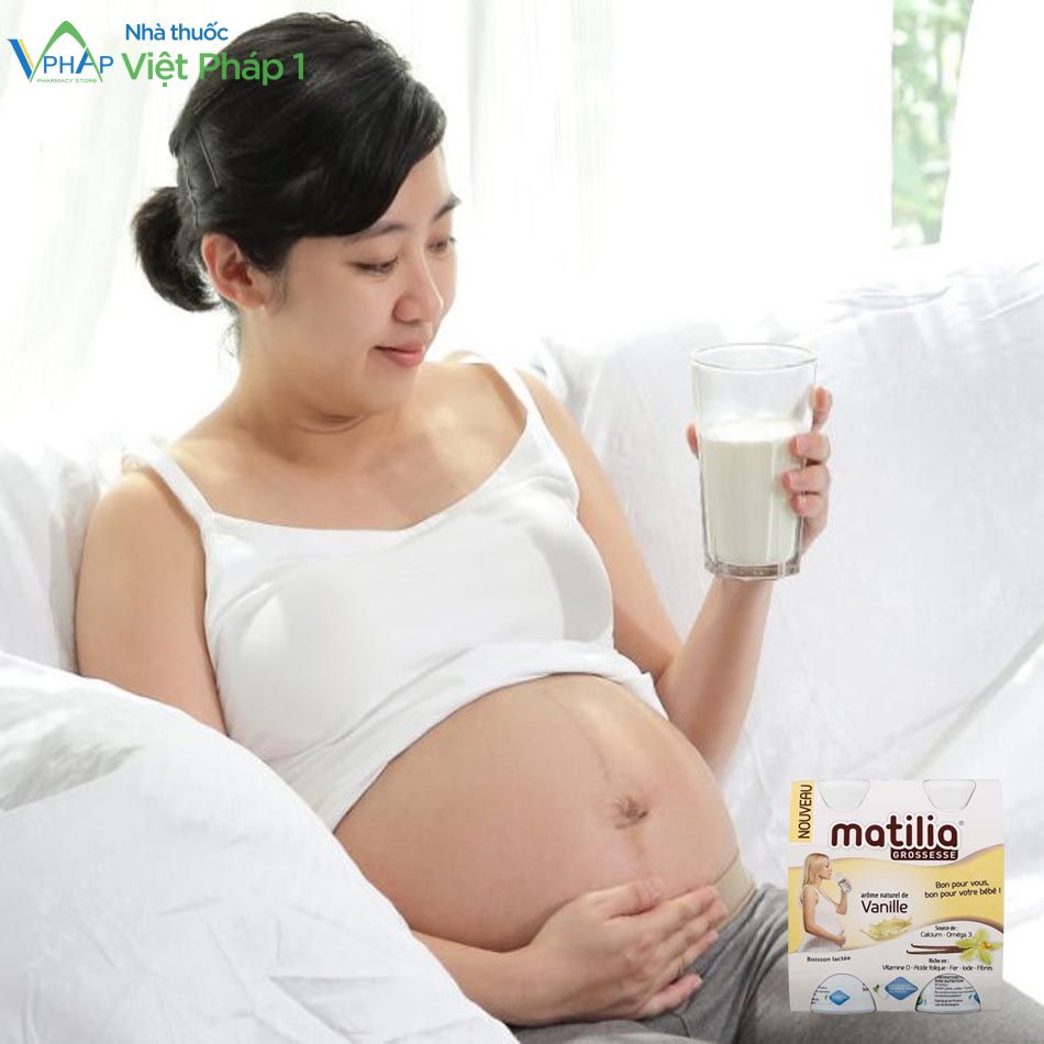 Uống sữa Matilia giúp mẹ bầu ngăn ngừa một số tình trạng hay gặp khi mang thai. 