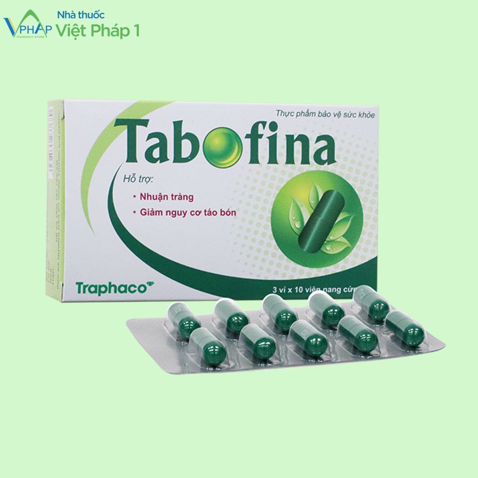 Hình ảnh hộp và vỉ viên uống Tabofina