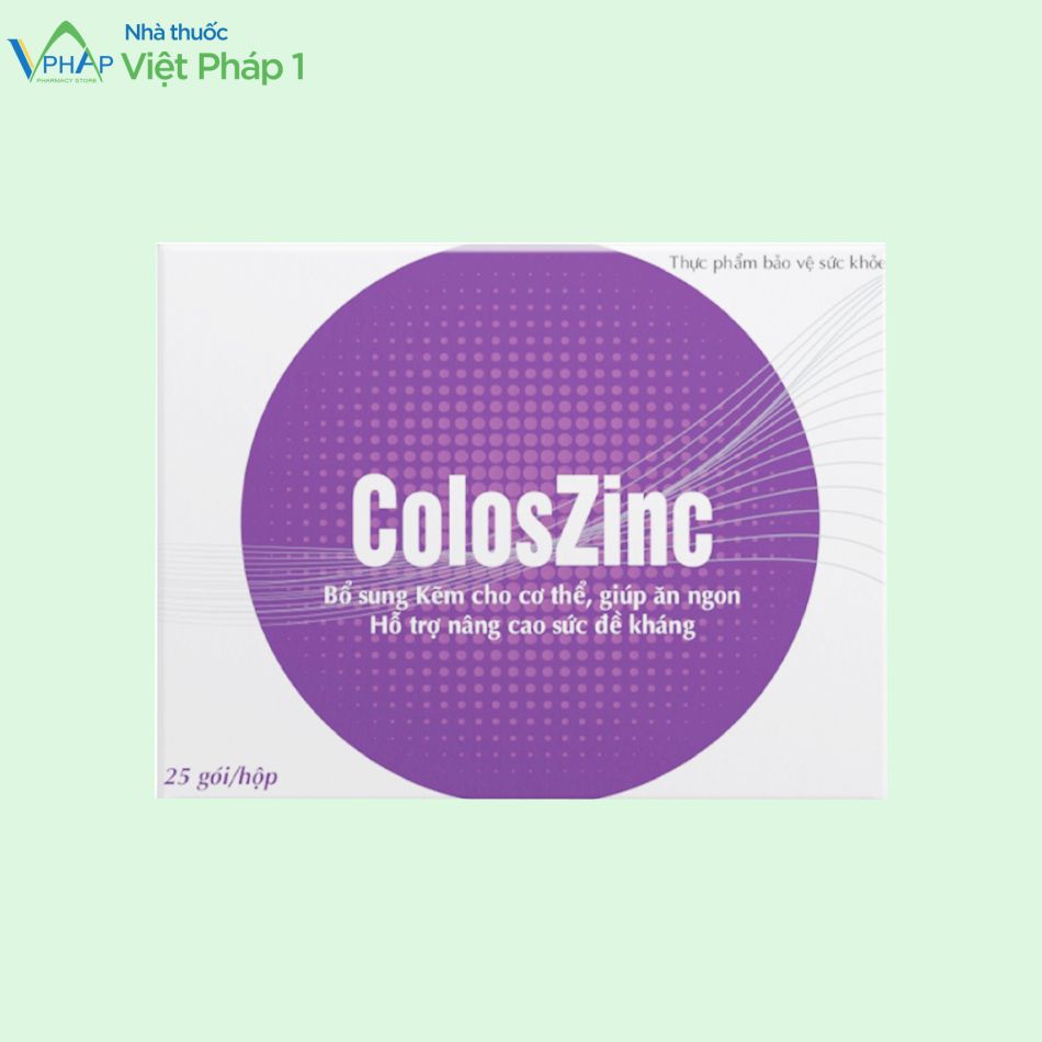 Sản phẩm hỗ trợ bổ sung kẽm hữu cơ Coloszinc
