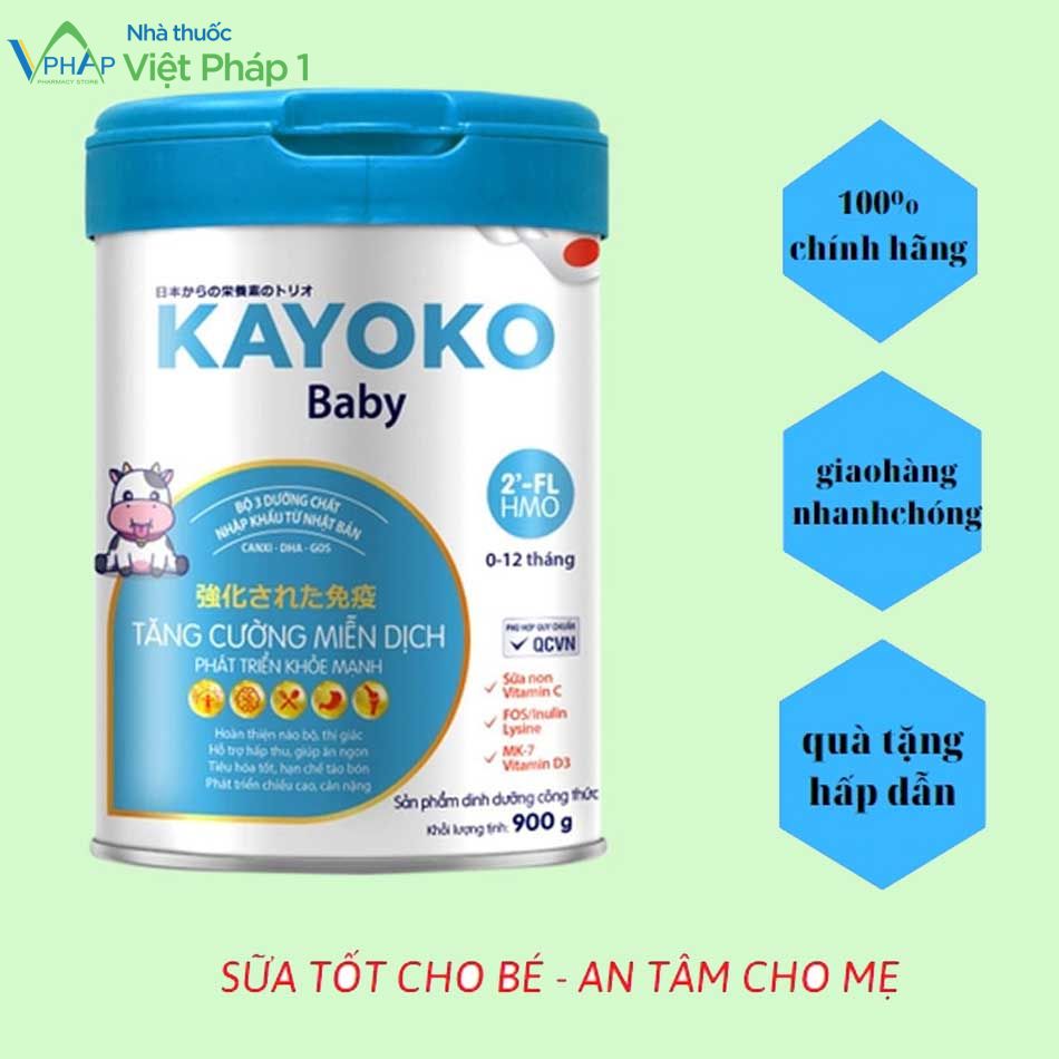 Sữa Kayoko Baby bổ sung các chất dinh dưỡng cho sự phát triển của trẻ nhỏ