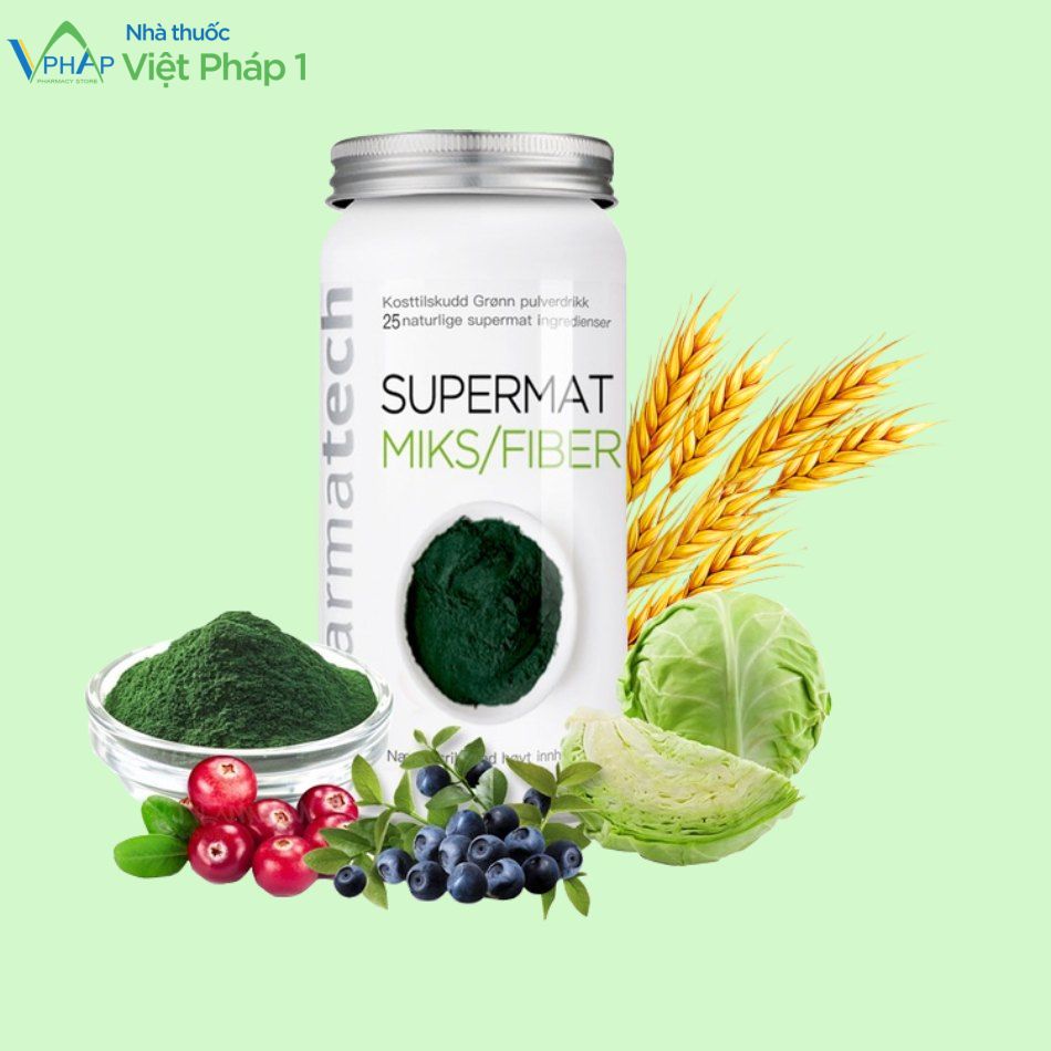 Supermat Miks/Fiber với chiết xuất hoản toàn tự nhiên