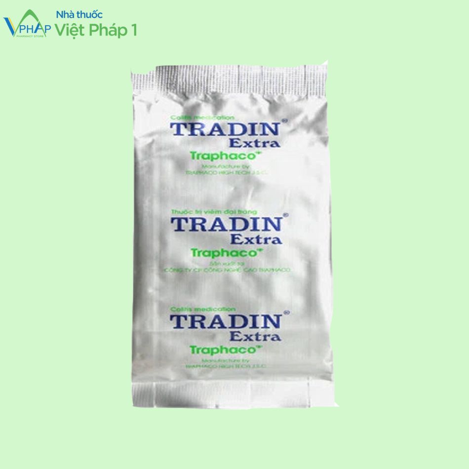 Hình ảnh: Gói bên ngoài của thuốc Tradin Extra