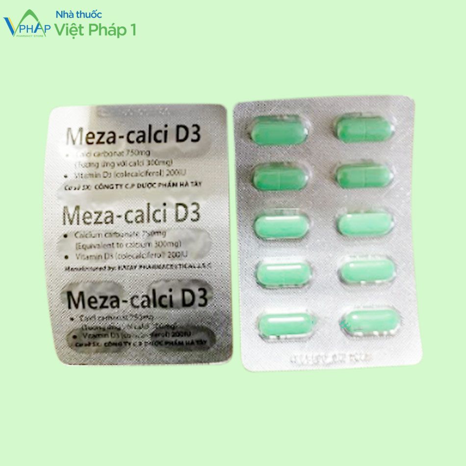 Thuốc Meza-Calci D3 bổ sung canxi và vitamin D3