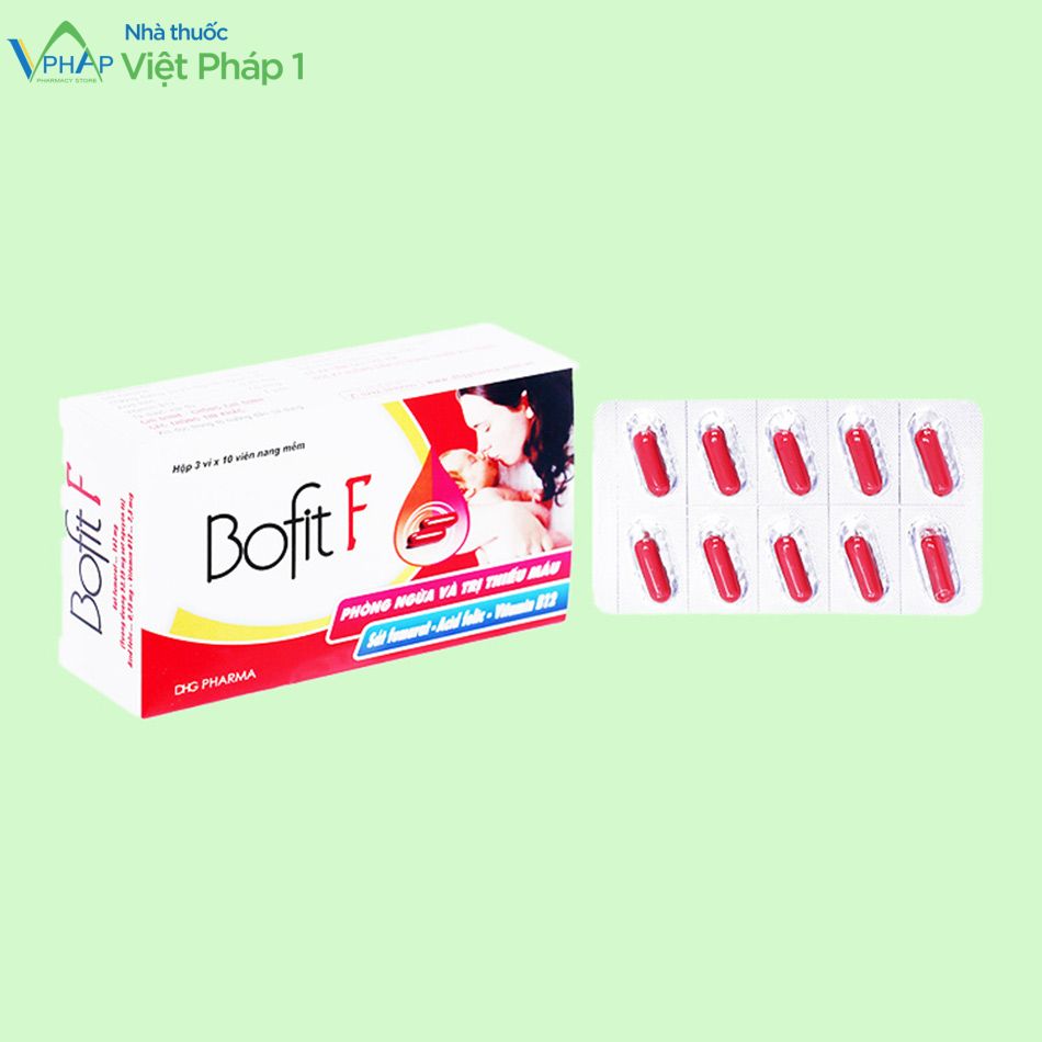 Hình ảnh hộp và vỉ thuốc Bofit F