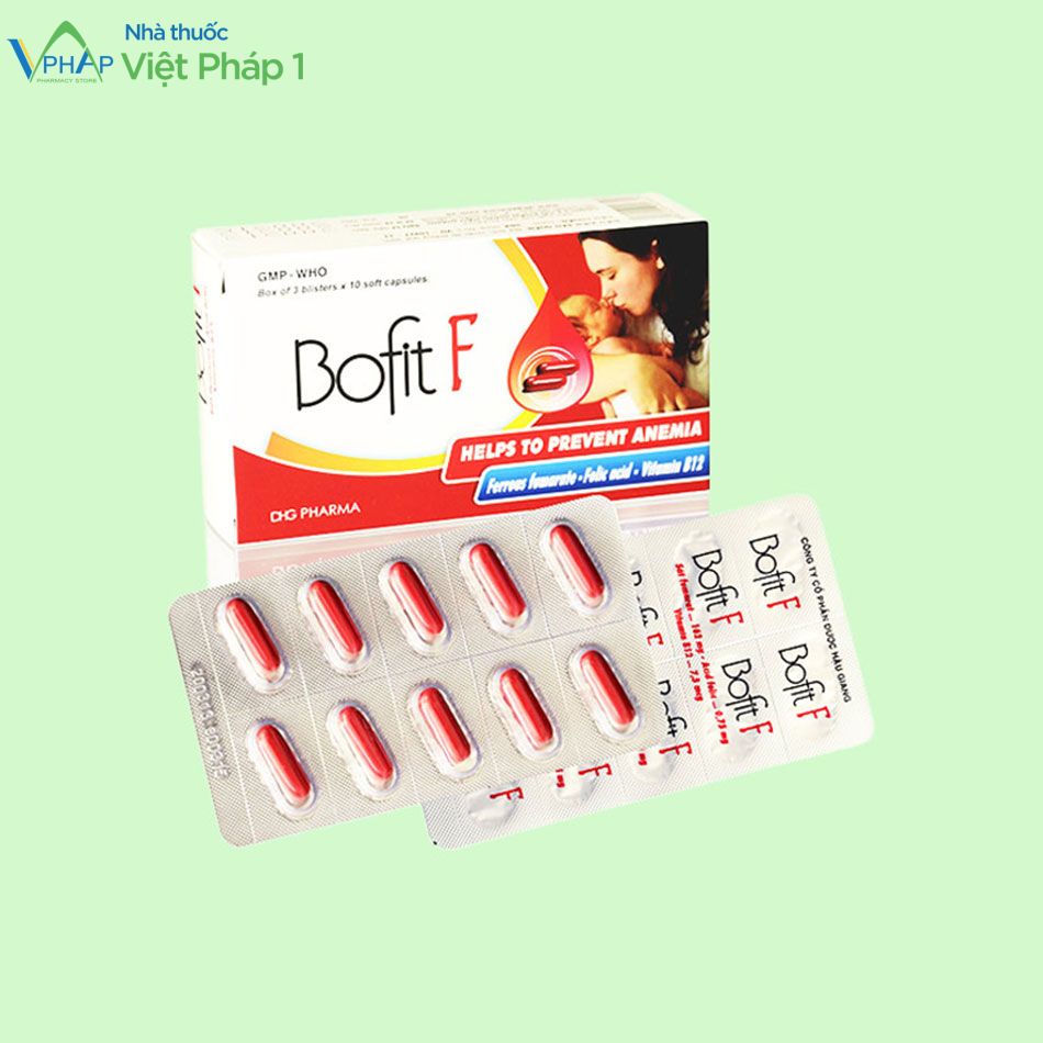 Hình ảnh thuốc trị thiếu máu Bofit F