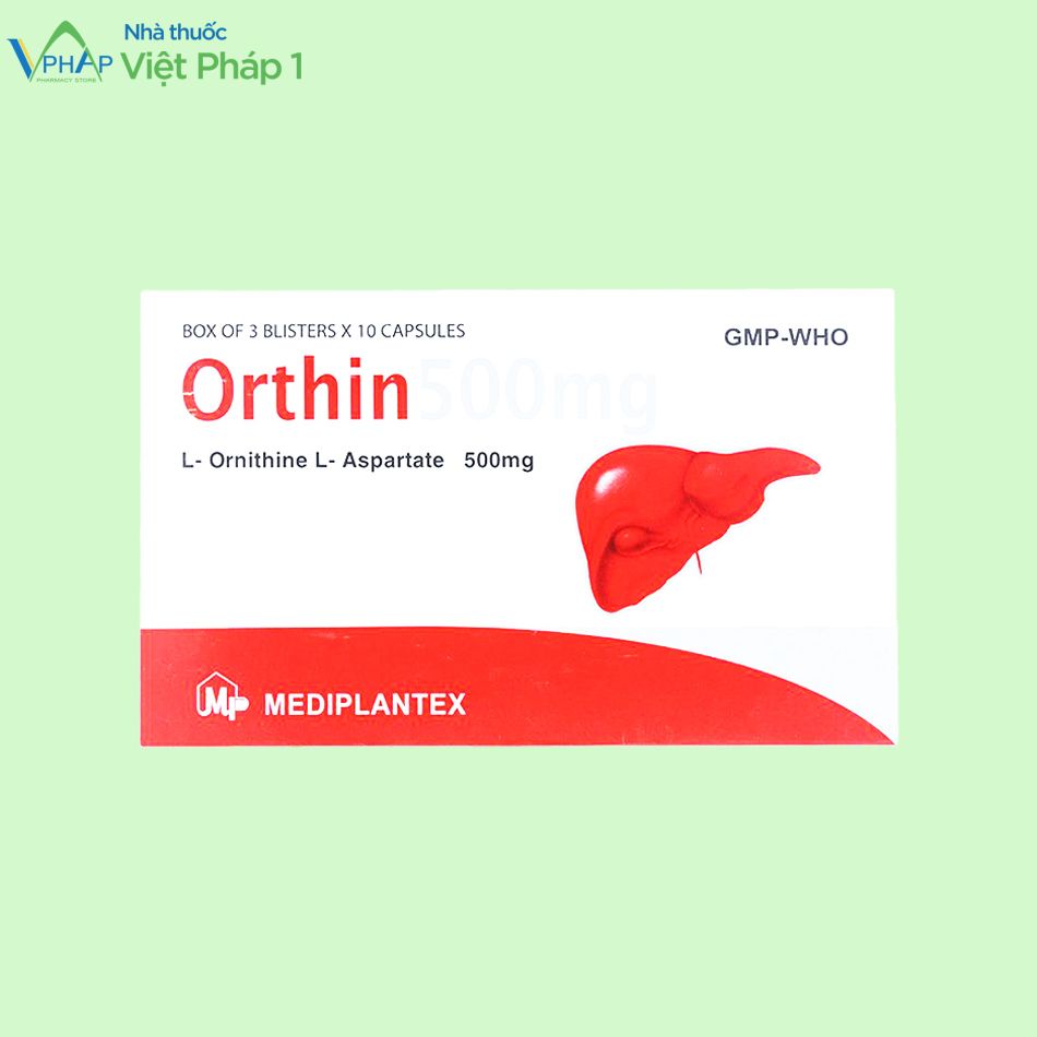 Hình ảnh thuốc Orthin 500mg