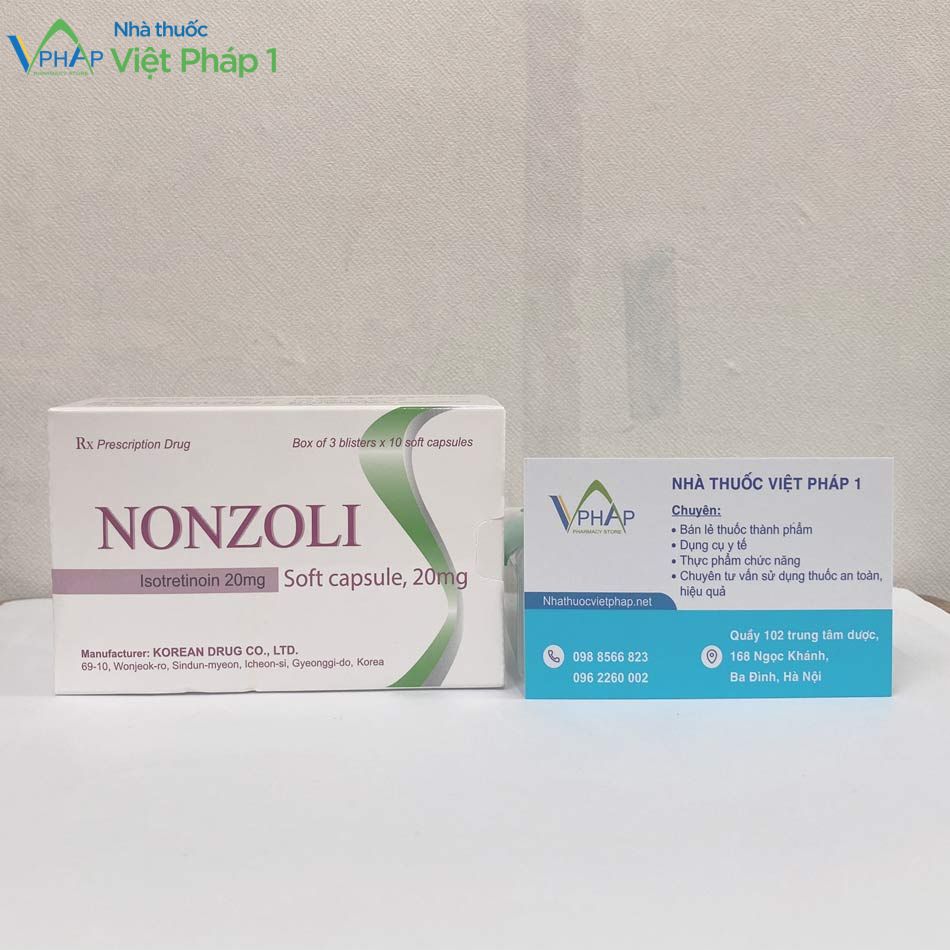 Thuốc Nonzoli 20mg được bán tại Nhà thuốc Việt Pháp 1