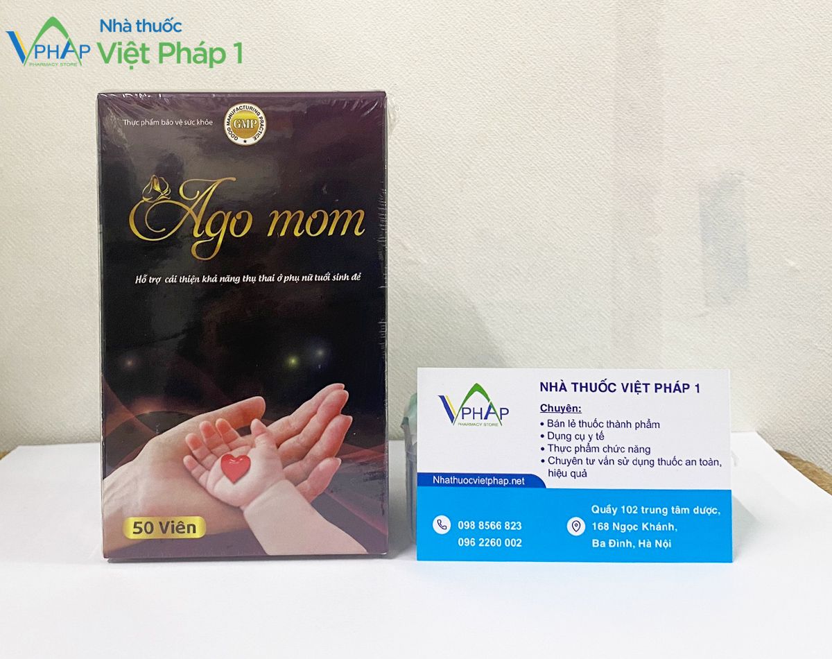 Hình ảnh sản phẩm Ago Mom được chụp tại Nhà thuốc Việt Pháp 1