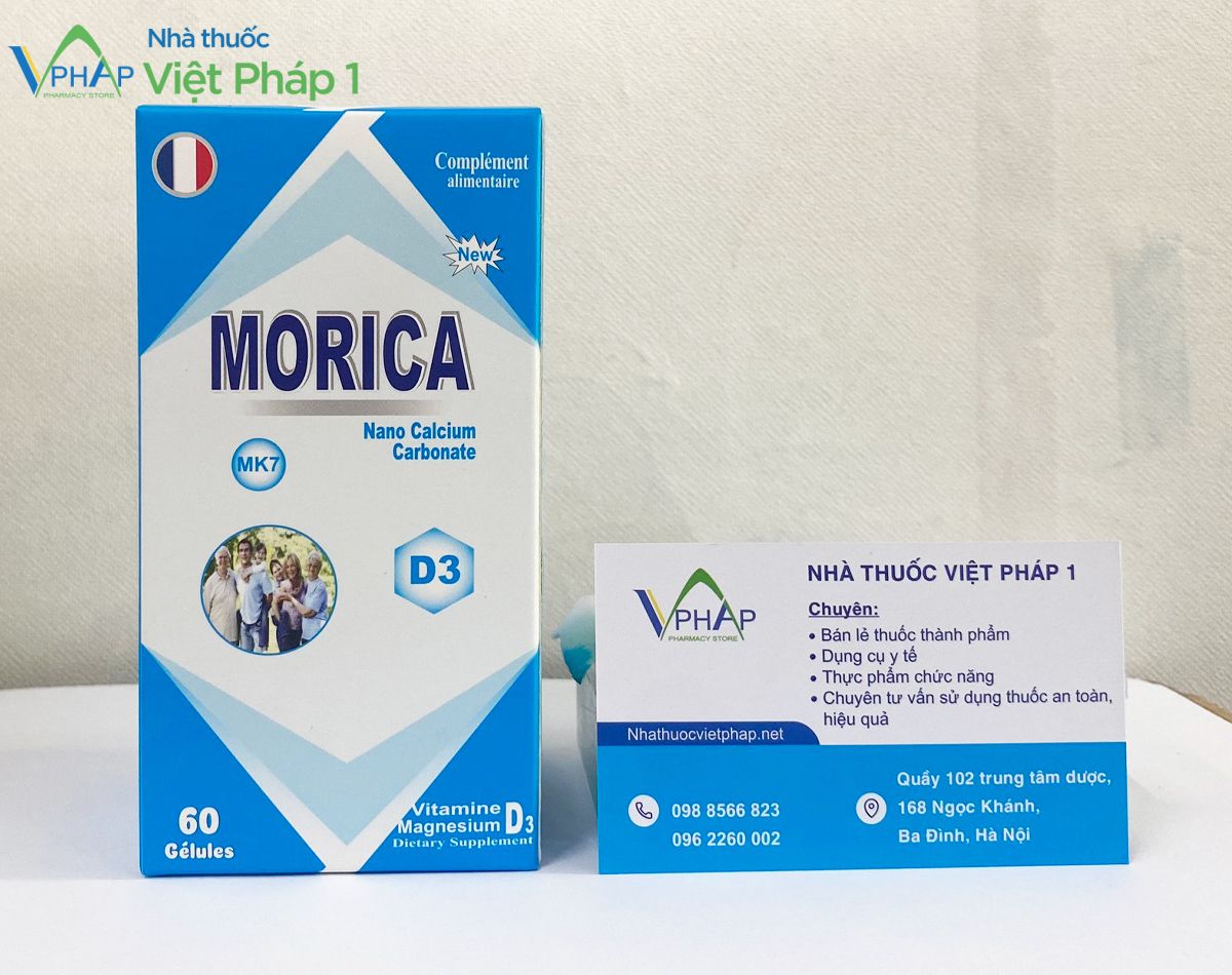 Hình ảnh sản phẩm Morica được chụp tại Nhà thuốc Việt Pháp 1