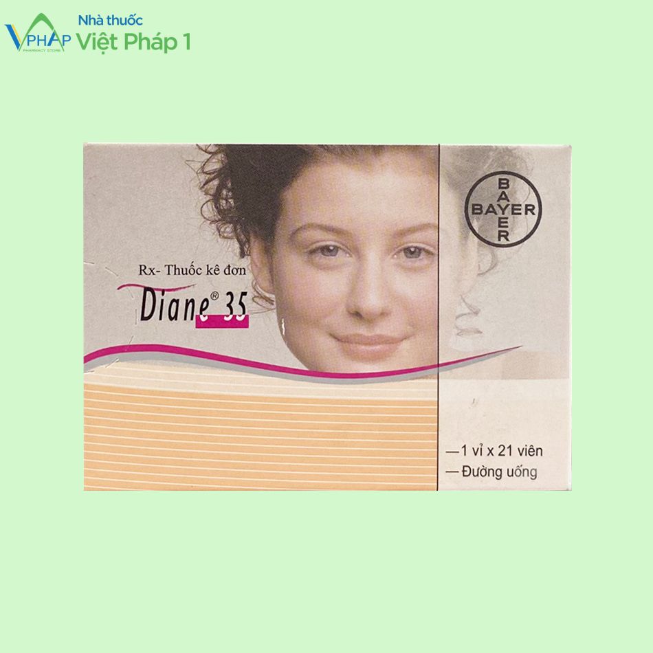 Hình ảnh hộp ngoài của thuốc Diane-35