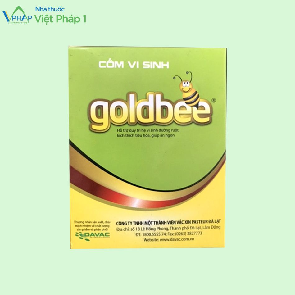 Hình ảnh hộp cốm vi sinh Goldbee