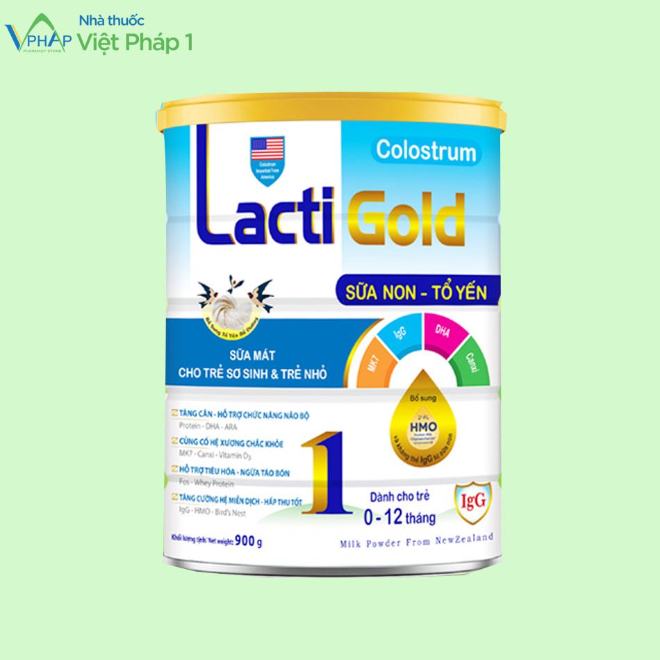Hình ảnh: Sữa Lacti Gold số 1 900g dành cho trẻ từ 0 đến 12 tháng tuổi
