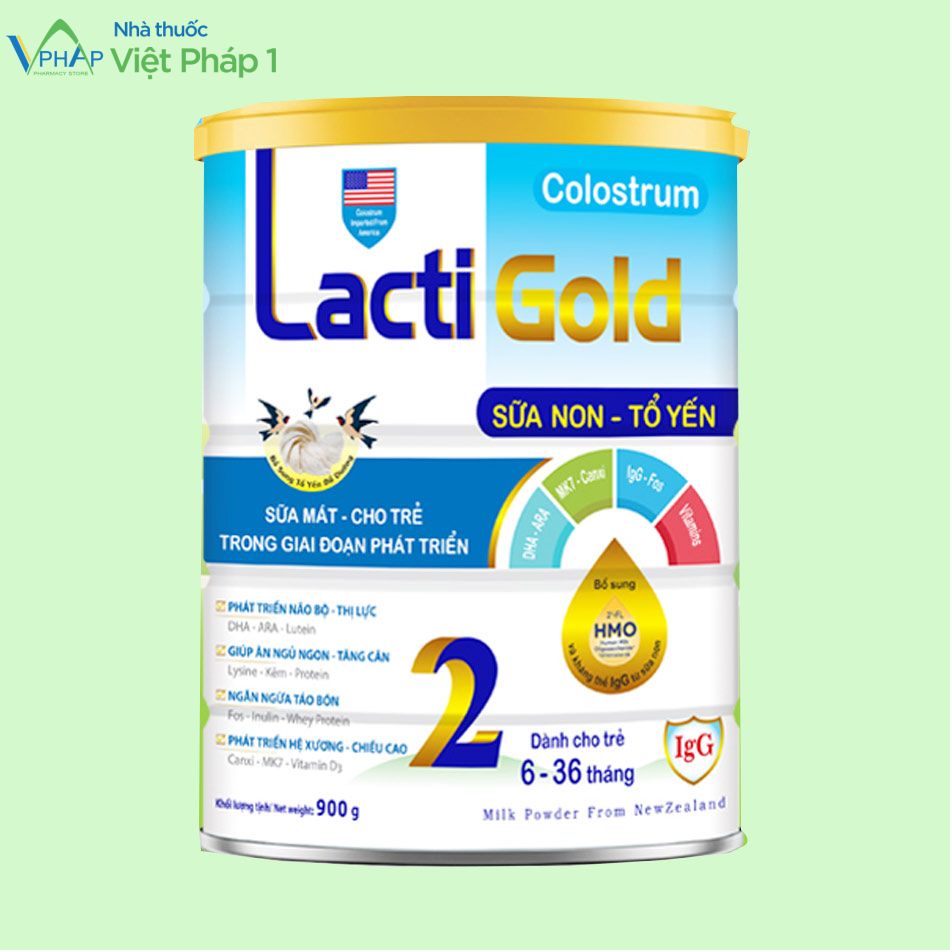 Hình ảnh: Sữa Lacti Gold số 2 900g dành cho trẻ từ 6- 36 tháng tuổi