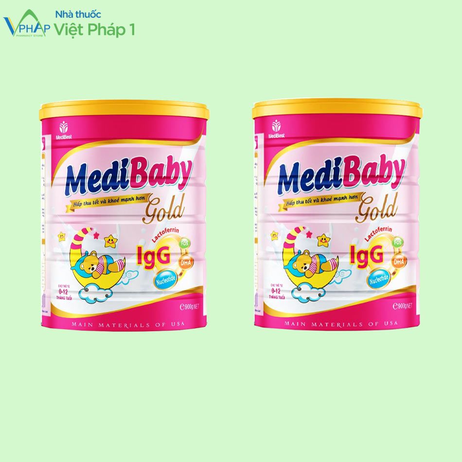 Hỉnh ảnh: Sữa Medi Baby Gold dành cho trẻ từ 0 đến 12 tháng tuổi dành lon 900 g