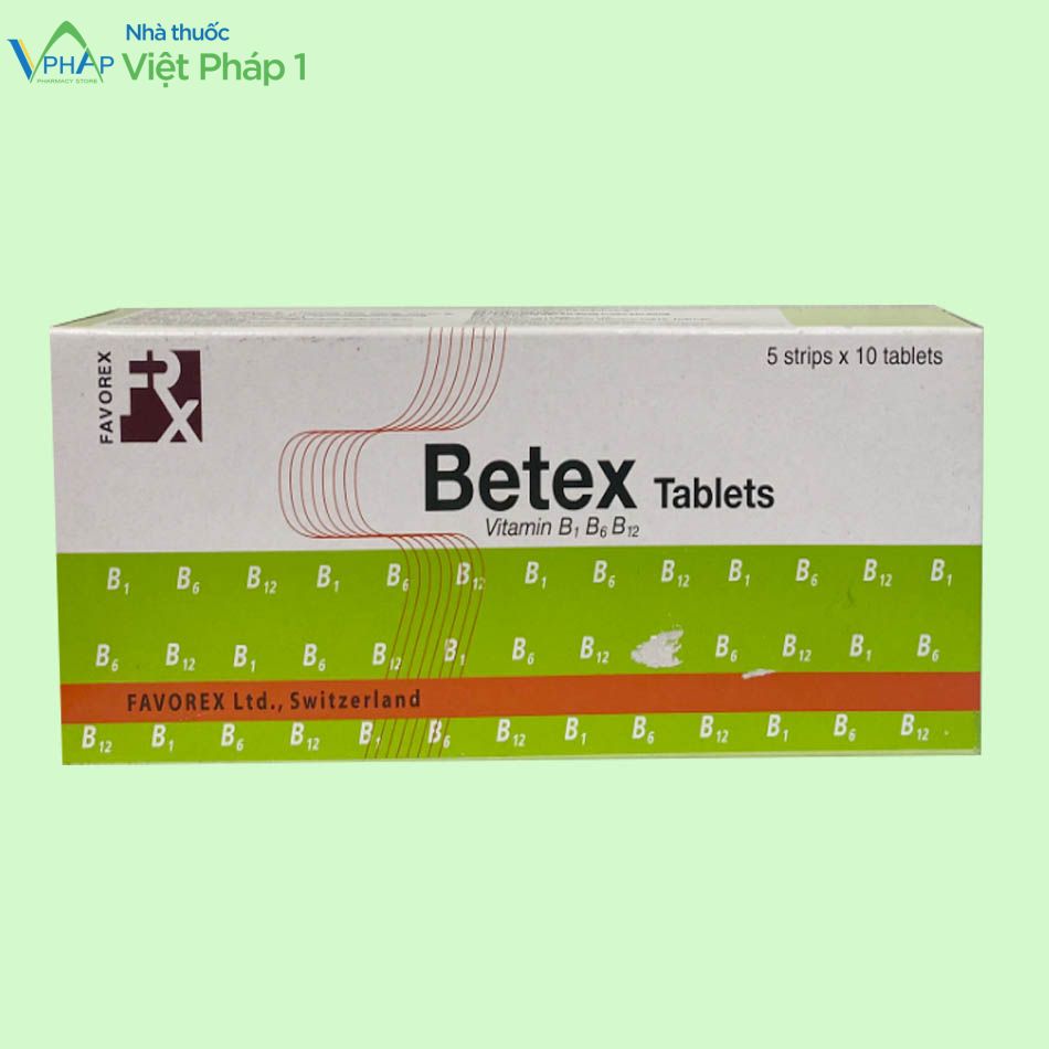 Hình ảnh hộp thuốc Betex 