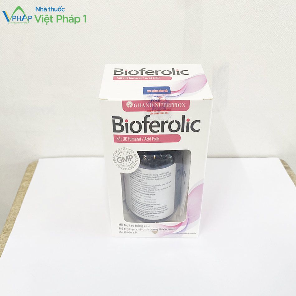 Hình ảnh hộp sản phẩm bổ sung sắt Bioferolic
