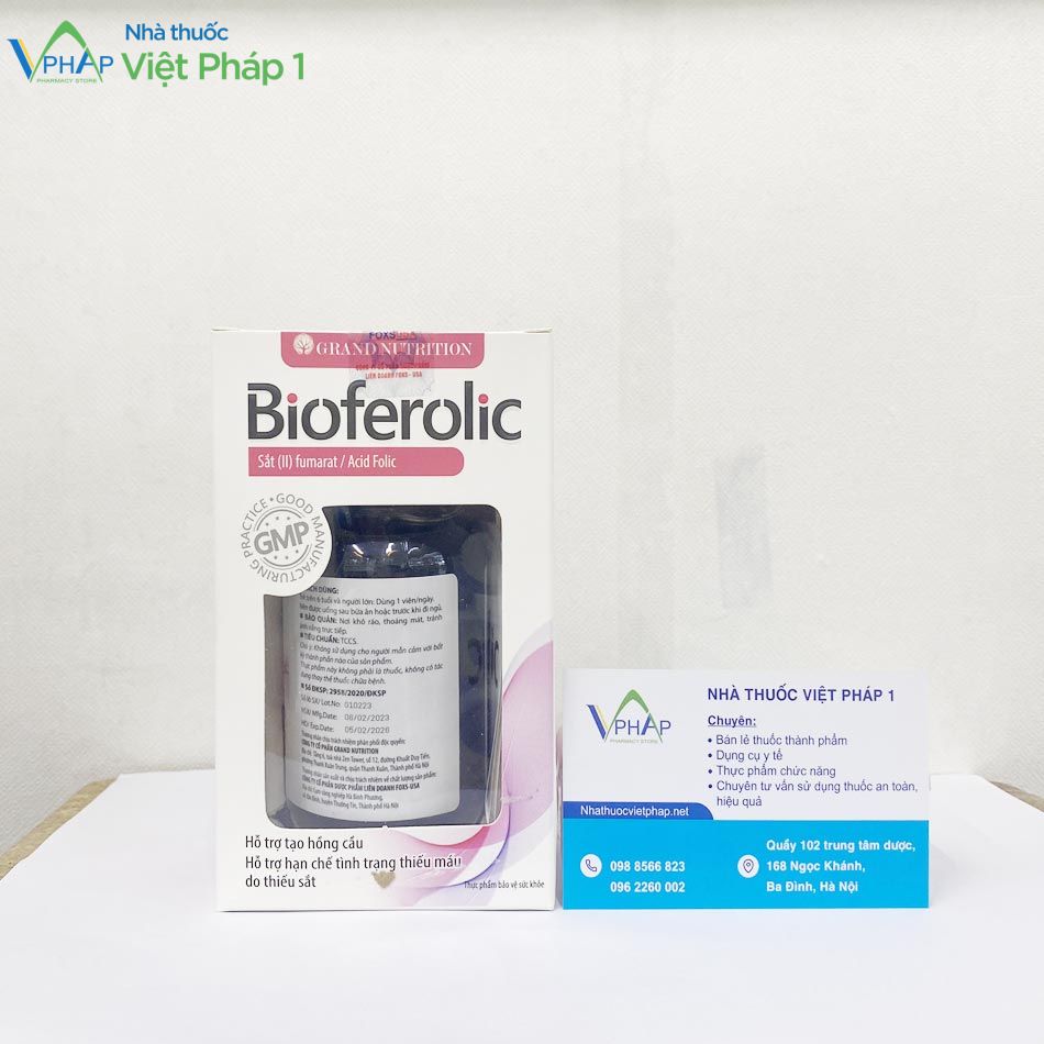 Bioferolic đang được bán tại Nhà thuốc Việt Pháp 1
