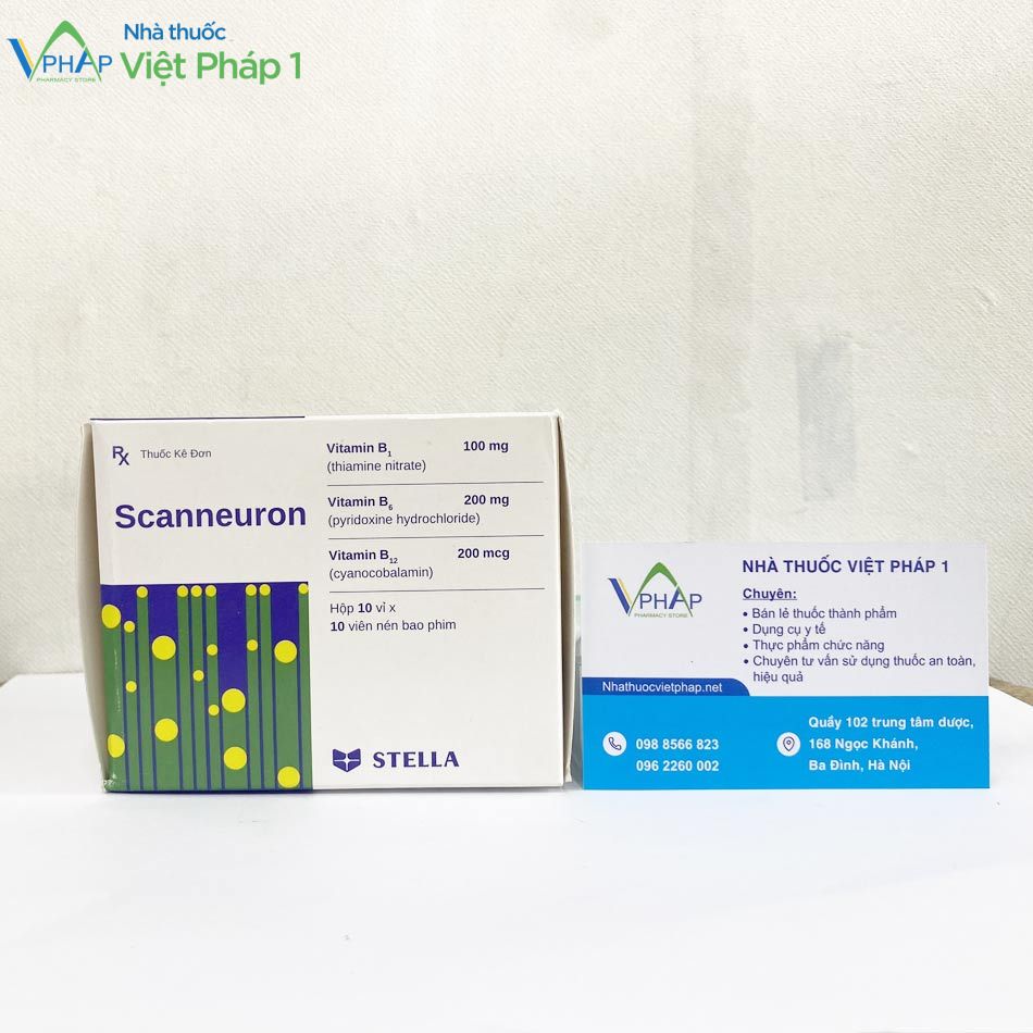 Hình ảnh thuốc Scanneuron được chụp tại Nhà thuốc Việt Pháp 1