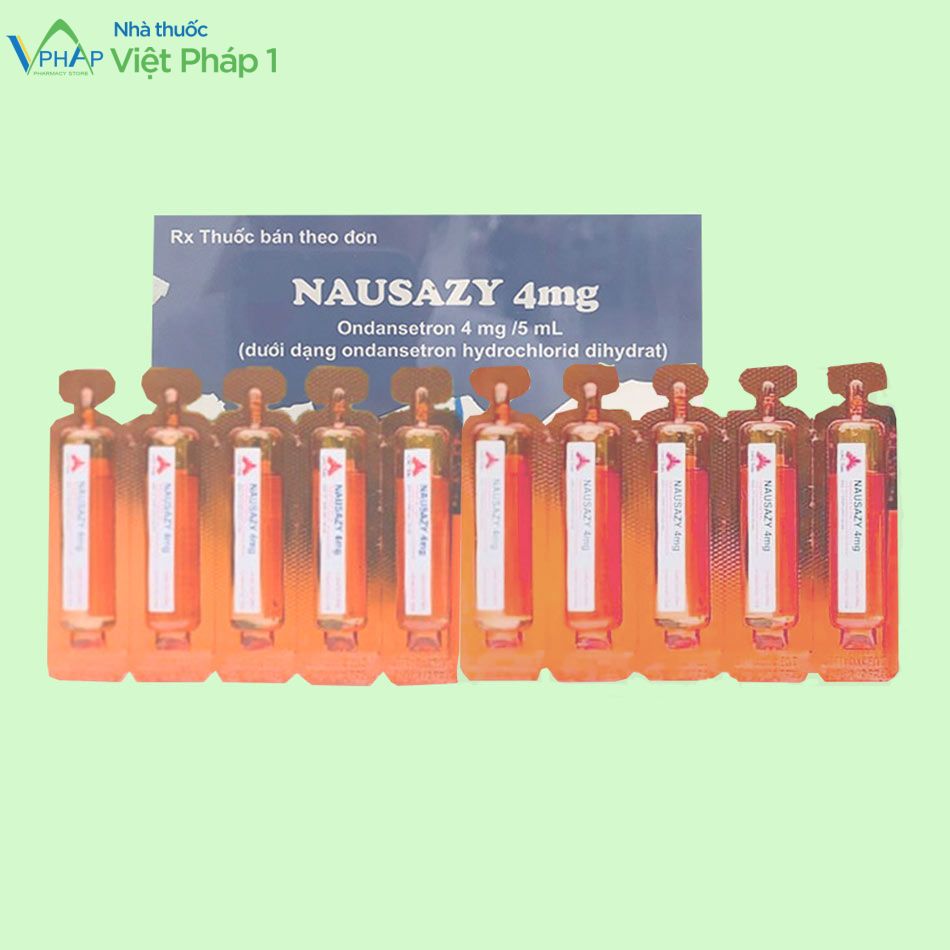 Hình ảnh hộp và vỉ thuốc Nausazy 4mg