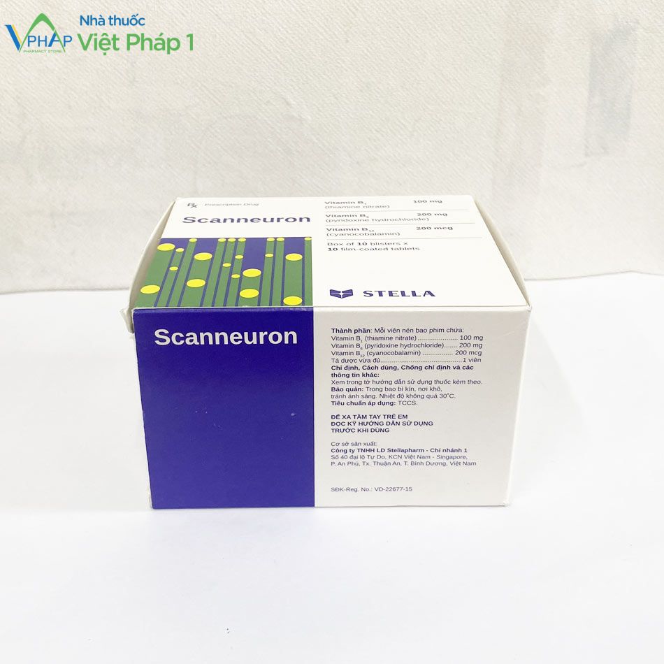 Thông tin của thuốc Scanneuron