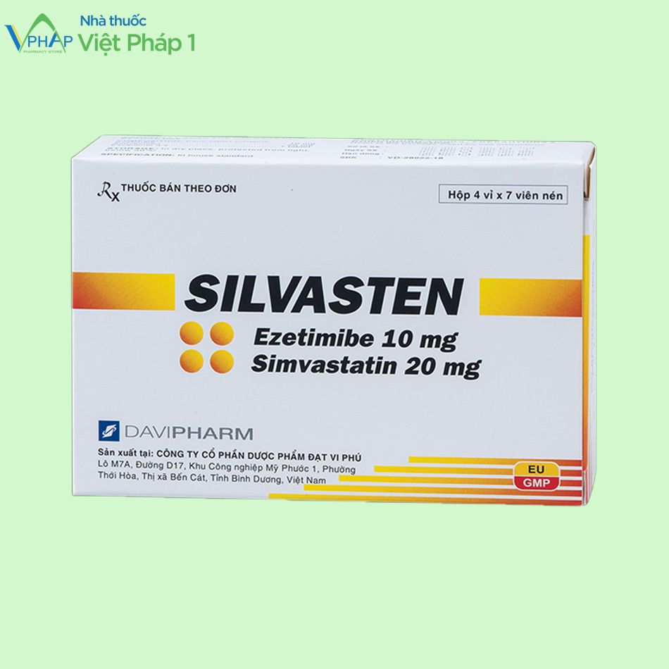 Hình ảnh hộp ngoài thuốc Silvasten