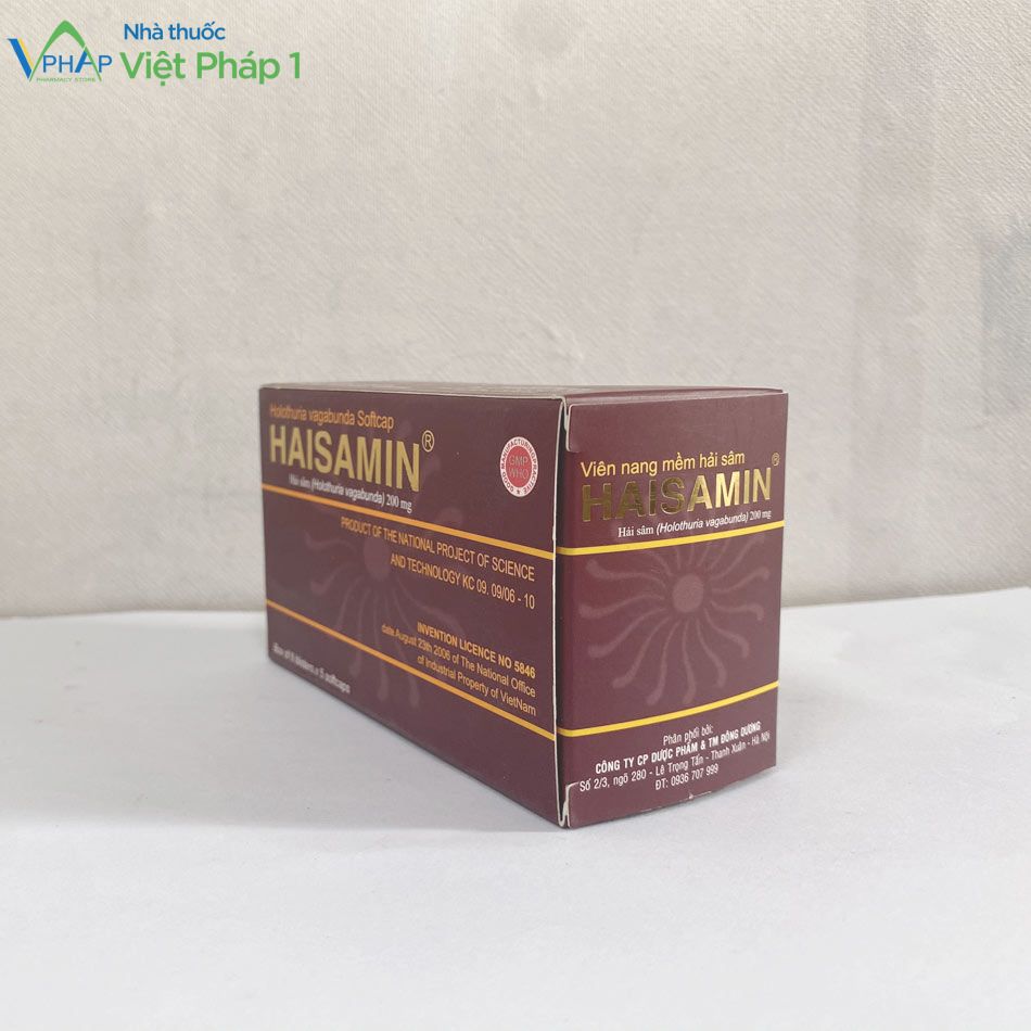 Hình ảnh hộp sản phẩm Haisamin