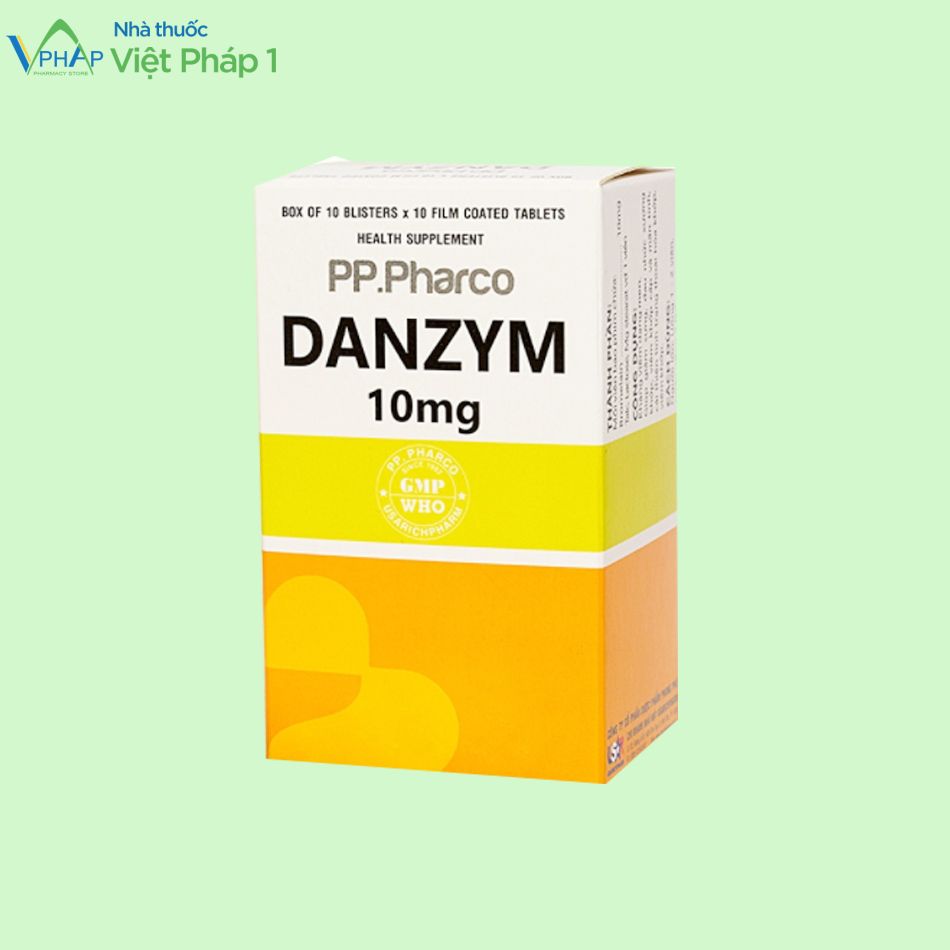 Hình ảnh: Hộp ngoài thuốc Danzym 10mg