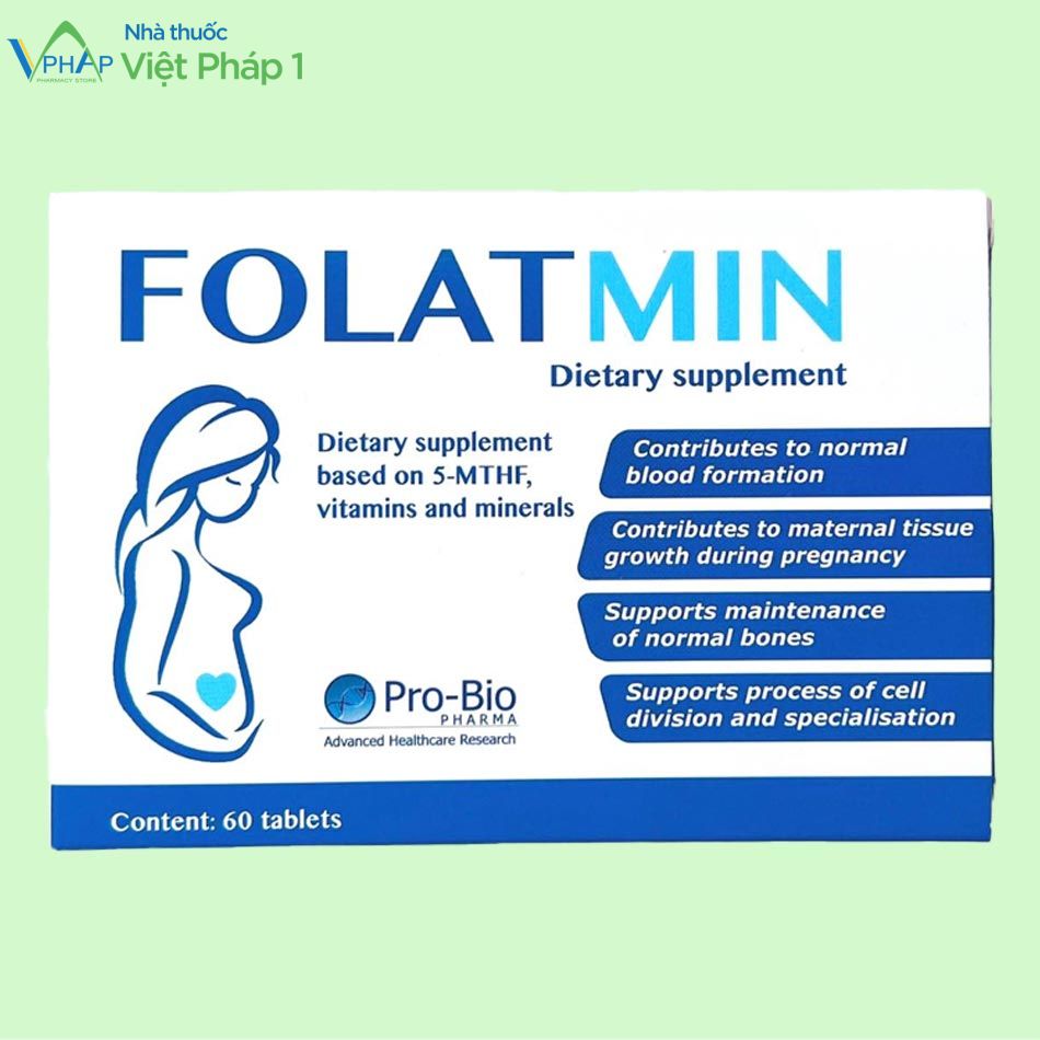 Hình ảnh hộp sản phẩm Folatmin