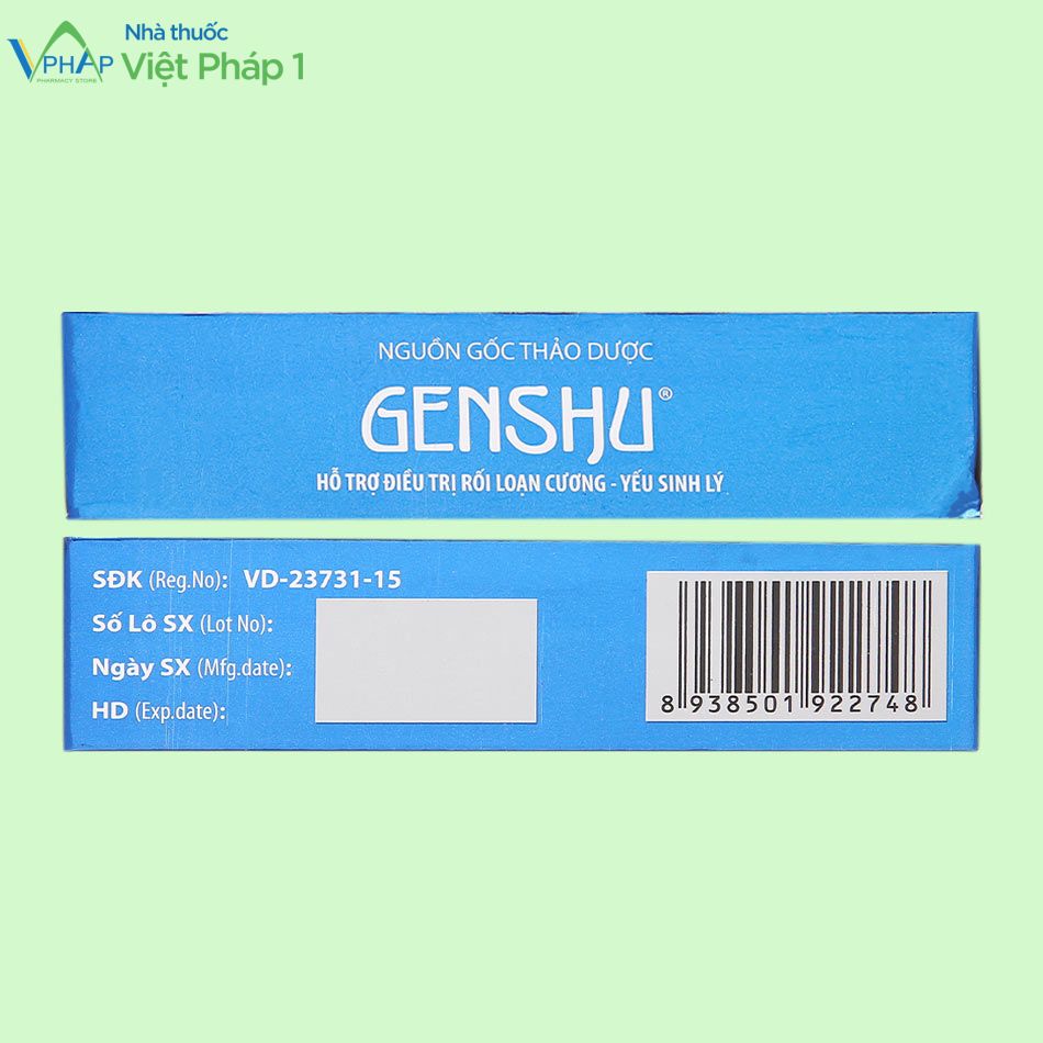 Genshu nguồn gốc thảo dược