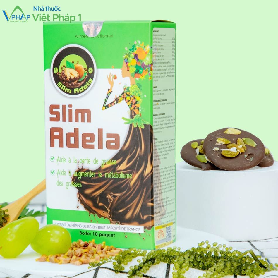 Kẹo giảm cân Slim Adela được phân phối chính hãng tại Nhà Thuốc Việt Pháp 1