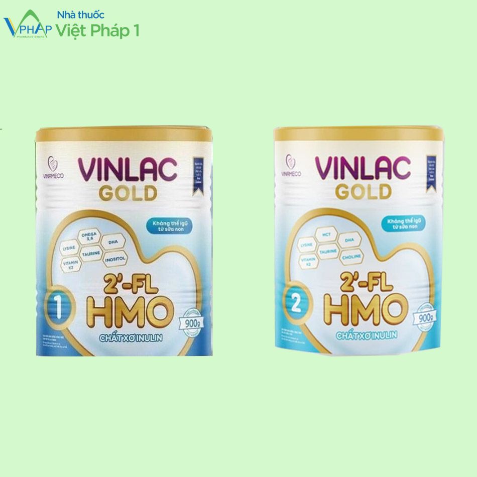 Hình ảnh: Sữa Vinlac Gold số 1 và Vinlac Gold số 2