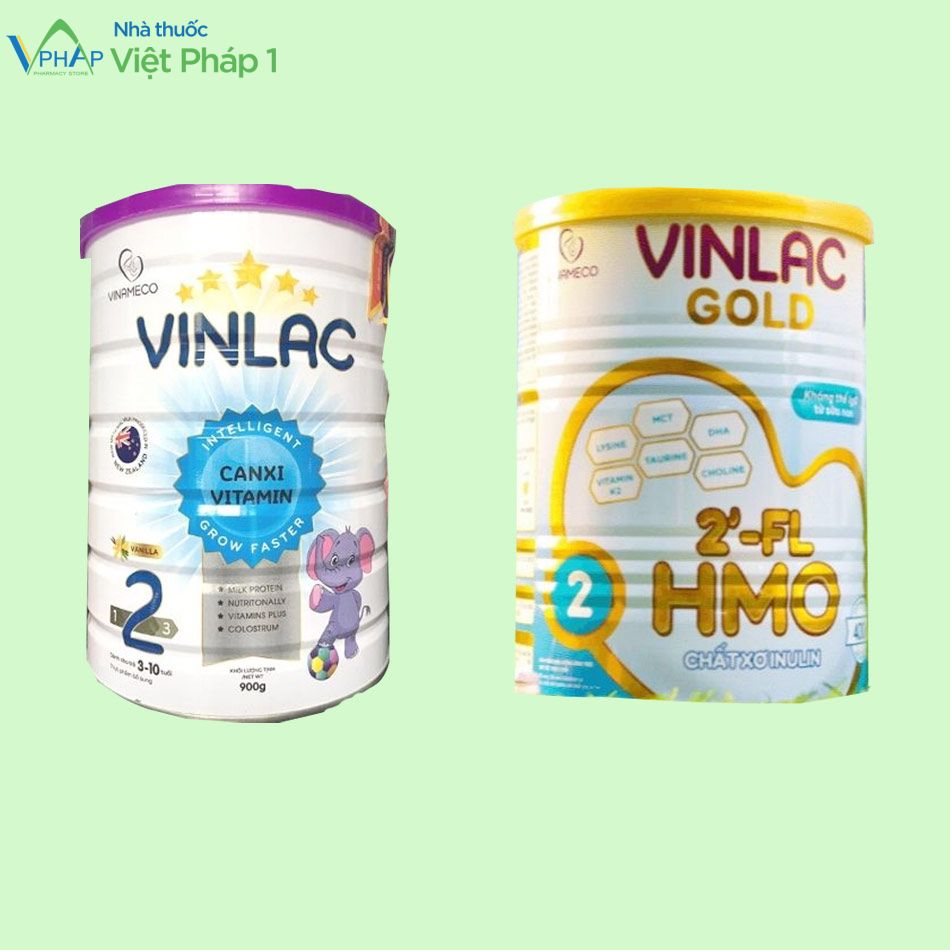 Sữa Vinlac và sữa cải tiến Vinlac Gold