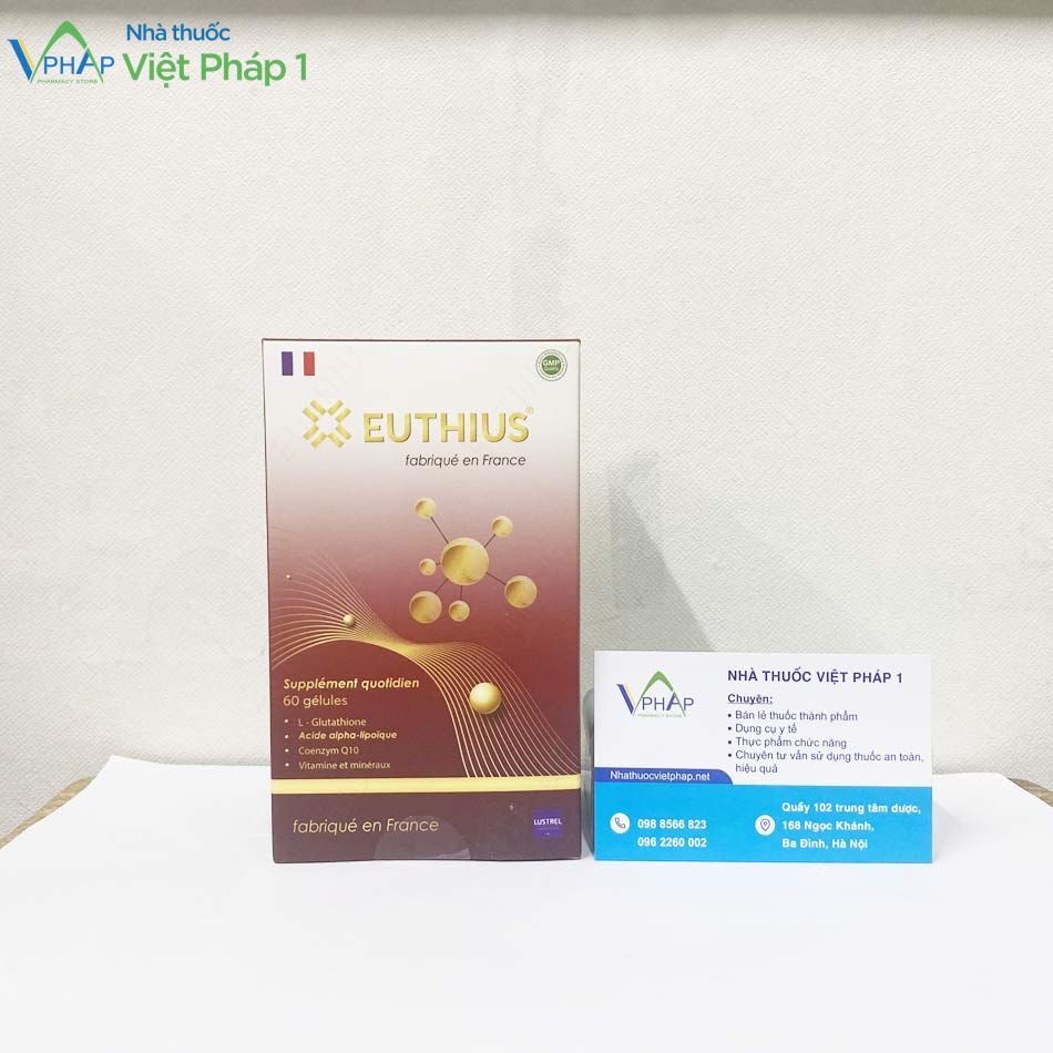 Sản phẩm Euthius đang được bán tại Nhà thuốc Việt Pháp 1