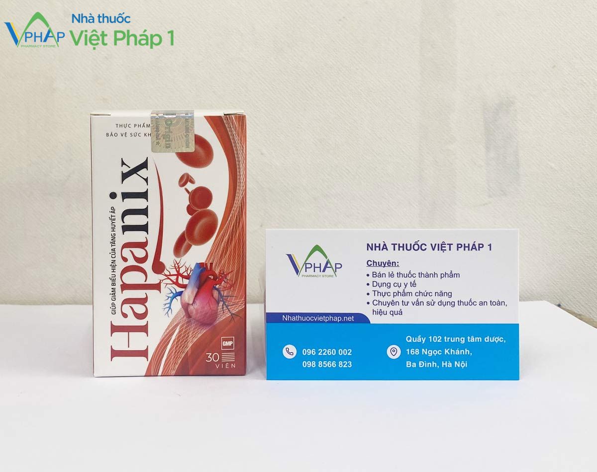 Hapanix phân phối chính hãng tại Nhà Thuốc Việt Pháp 1