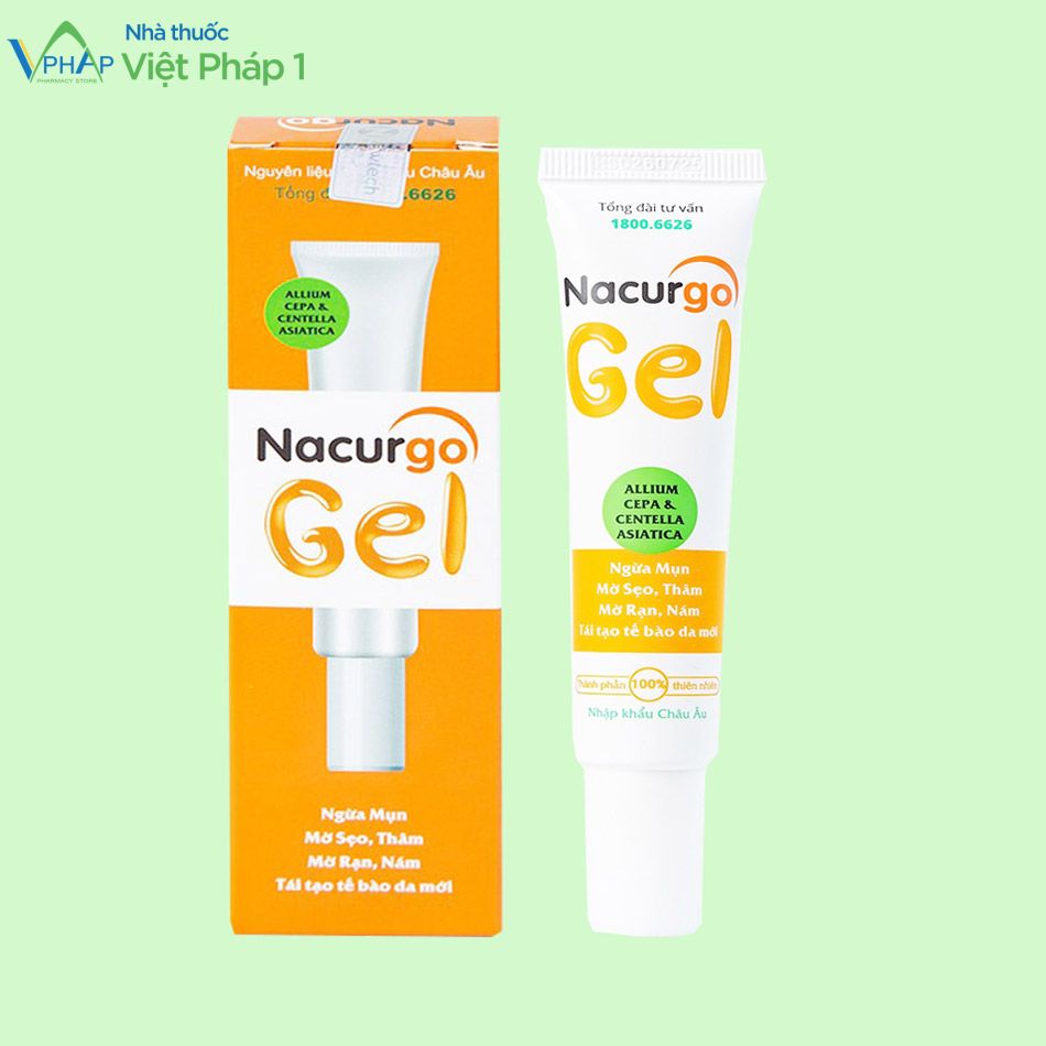 Sản phẩm Nacurgo Gel hỗ trợ điều trị viêm nang lông