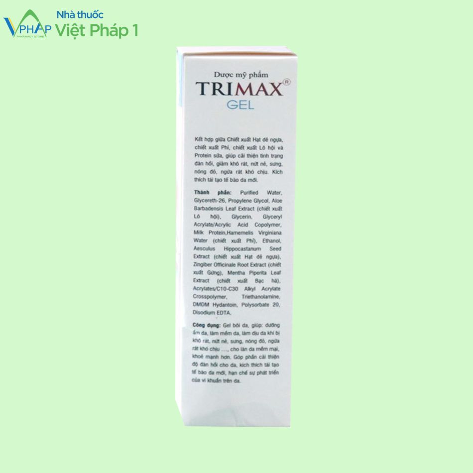 Hình ảnh thông tin sản phẩm Trimax Gel