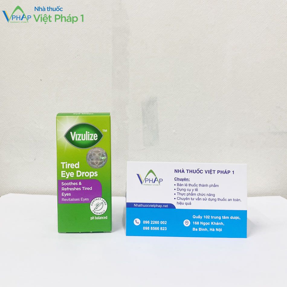 Vizulize Tired Eye Drops đang được bán tại Nhà thuốc Việt Pháp 1