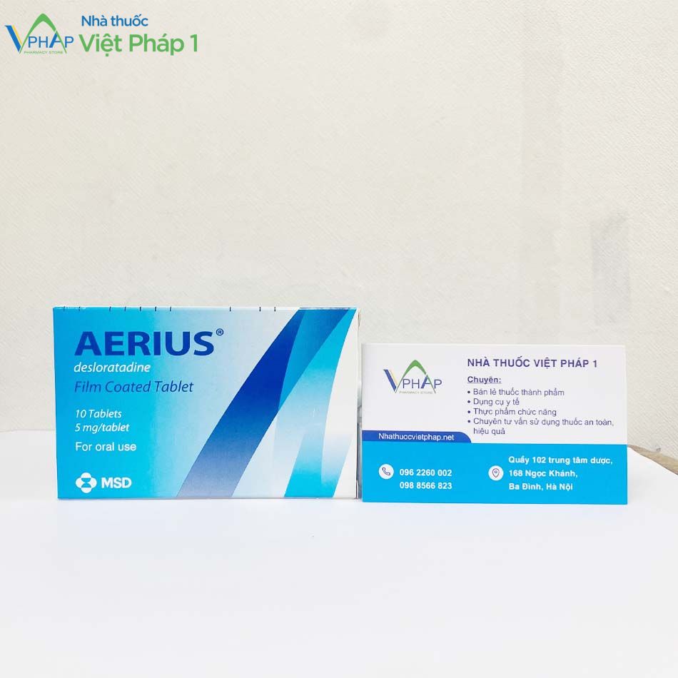 Mua thuốc Aerius tại Nhà thuốc Việt Pháp 1