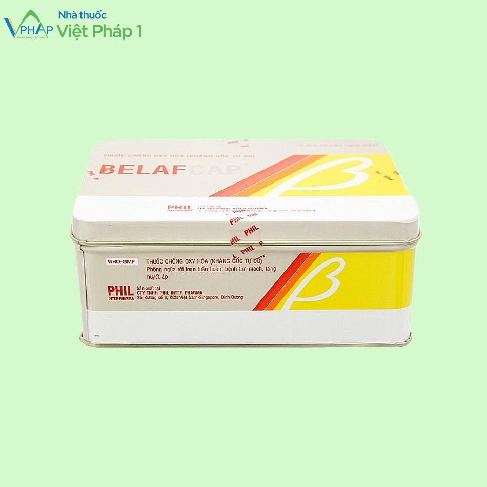 Hình ảnh hộp thuốc Belafcap