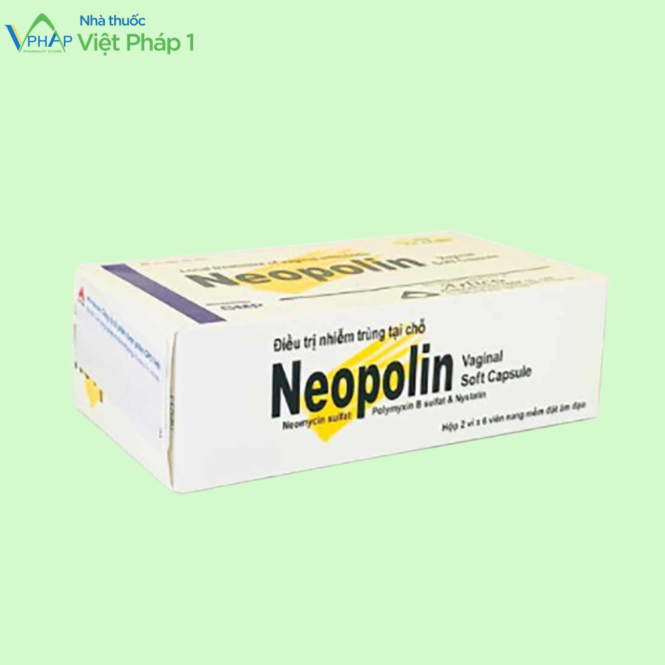 Hình ảnh: Mặt bên của hộp thuốc 2 vỉ x 6 viên Neopolin 
