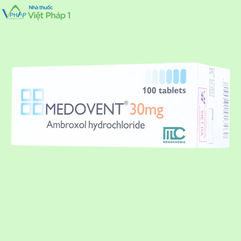 Hình ảnh: Hộp thuốc Medovent nhìn từ phải sang